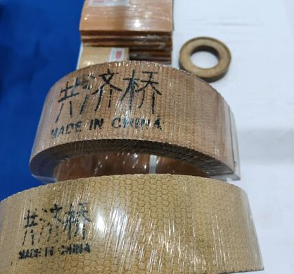 BGO Non Asbestos Woven Brake Lining for Ship Anchor Brake with 200℃ Working Temperature and 5-35mm Thickness Range